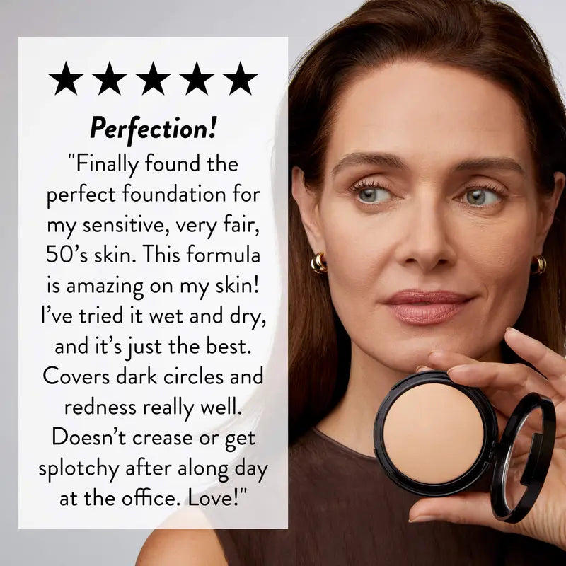 Laura Geller Light and Full Coverage Kit (2 PC) - Matte and Natural Finish Makeup - Powder Foundation Makeup for Mature Skin $76 Value