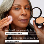 Laura Geller Light and Full Coverage Kit (2 PC) - Matte and Natural Finish Makeup - Powder Foundation Makeup for Mature Skin $76 Value