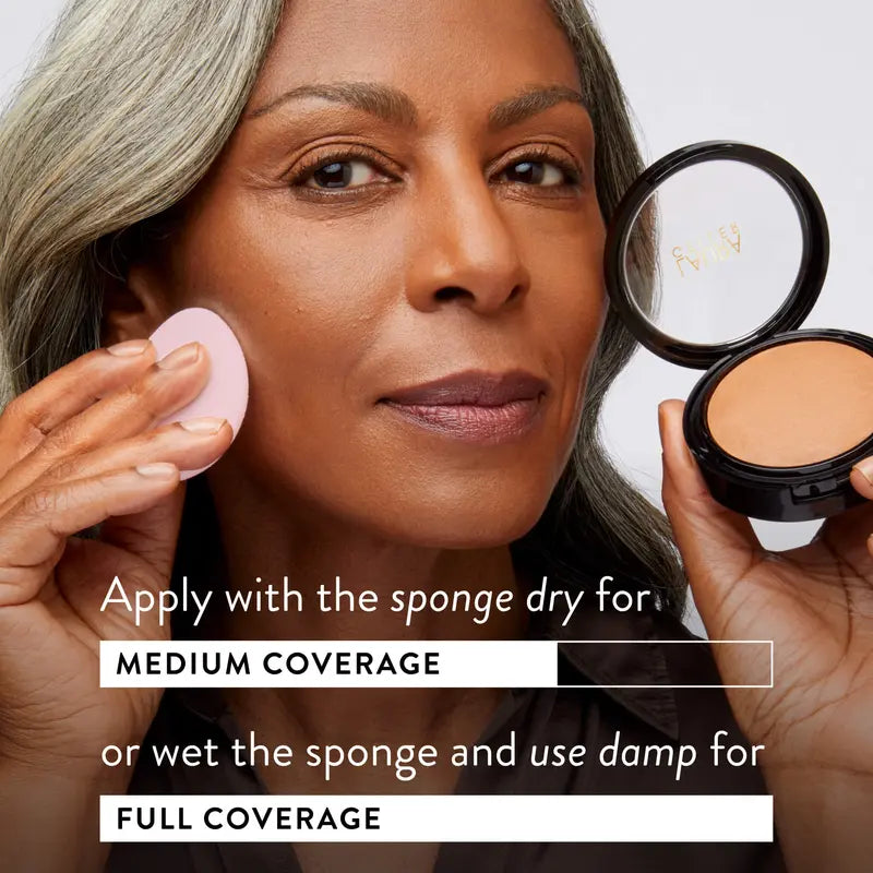 Laura Geller Light and Full Coverage Kit (2 PC) - Matte and Natural Finish Makeup - Powder Foundation Makeup for Mature Skin $76 Value