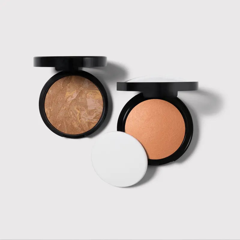 Laura Geller Light and Full Coverage Kit (2 PC) - Matte and Natural Finish Makeup - Powder Foundation Makeup for Mature Skin $76 Value