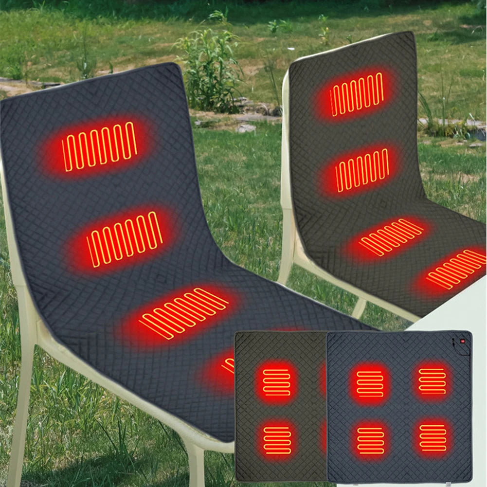 WarmSeat Portable Heated Seat Cushion - 3 Heat Levels, USB Powered (Hunting, Stadium, Camping)