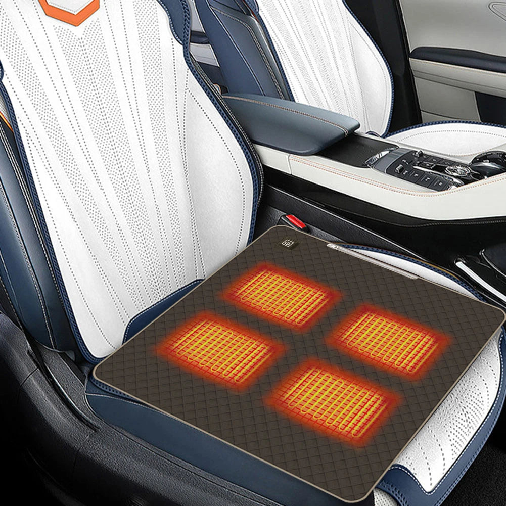 WarmSeat Portable Heated Seat Cushion - 3 Heat Levels, USB Powered (Hunting, Stadium, Camping)